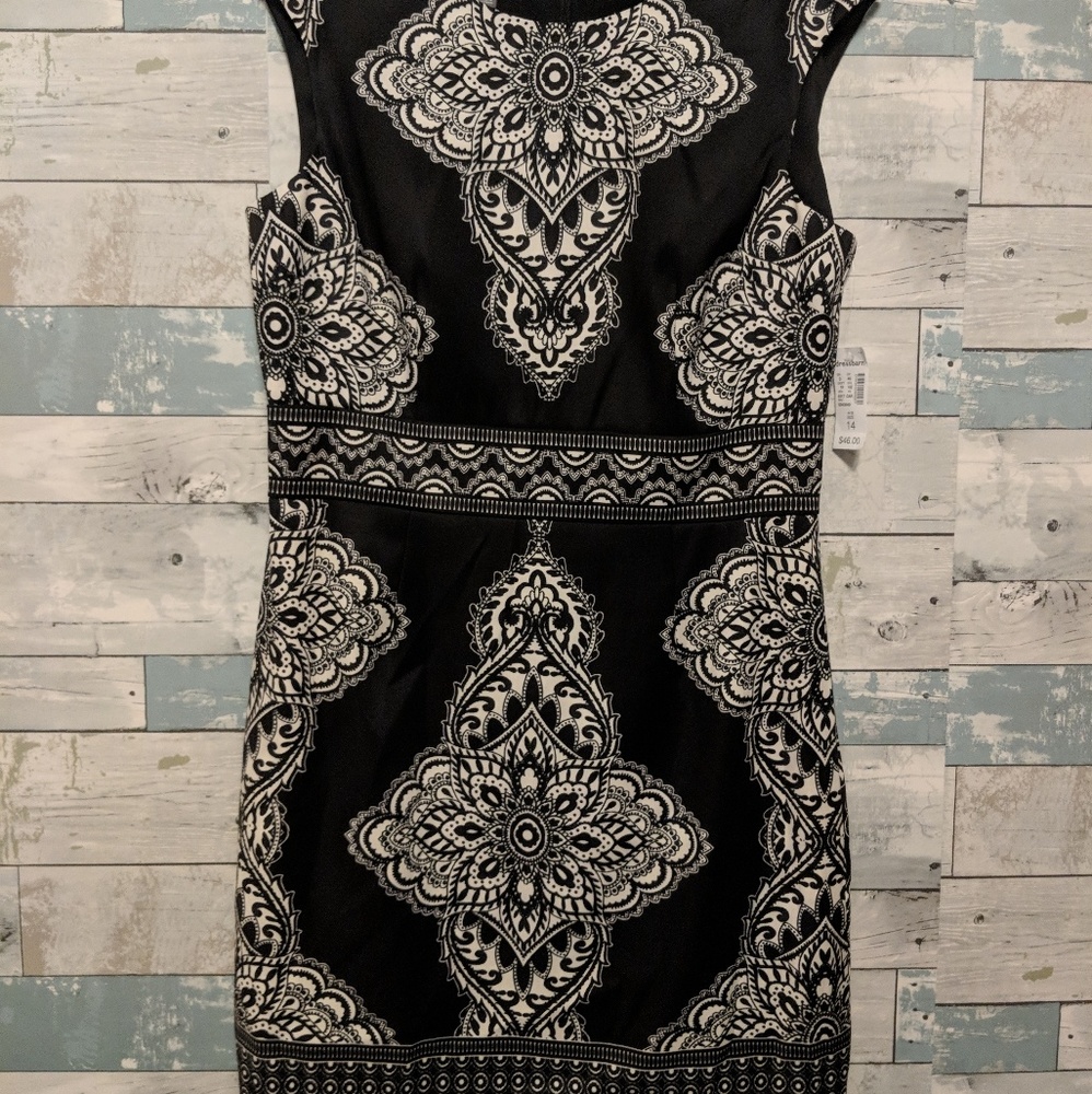 BMWT size 14 dress black and white